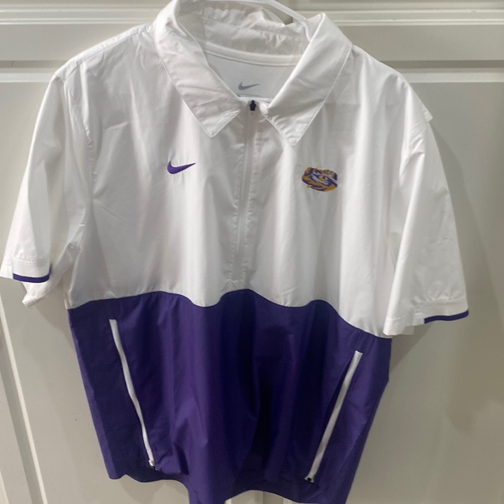 Polyester LSU sport pullover short sleeve shirt